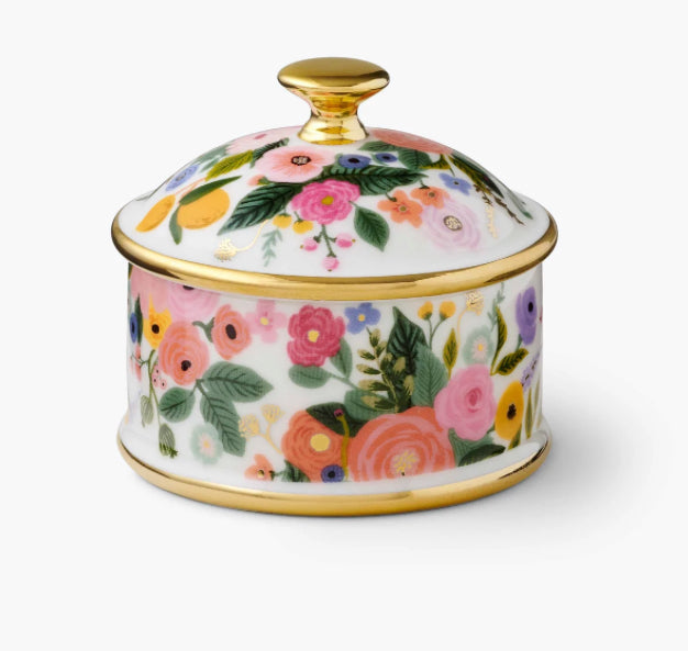 Garden Party Round Porcelain Box