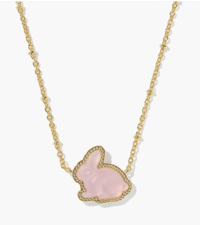 Bunny Pendant Necklace (2 colors)