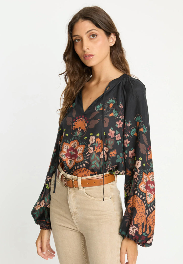 Peony Leopard Top