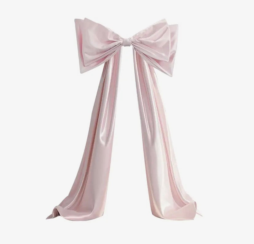 Pink Satin Tree Bow