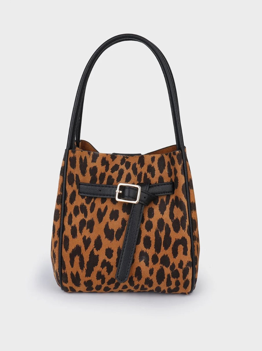 Suede Leopard Purse-Assorted