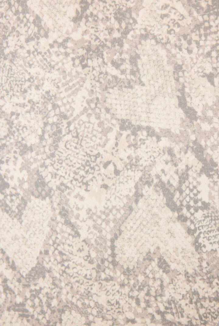 Snakeskin Heart Print Peachy PJ Set