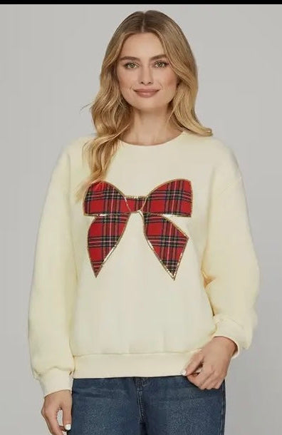 Plaid Bow Top