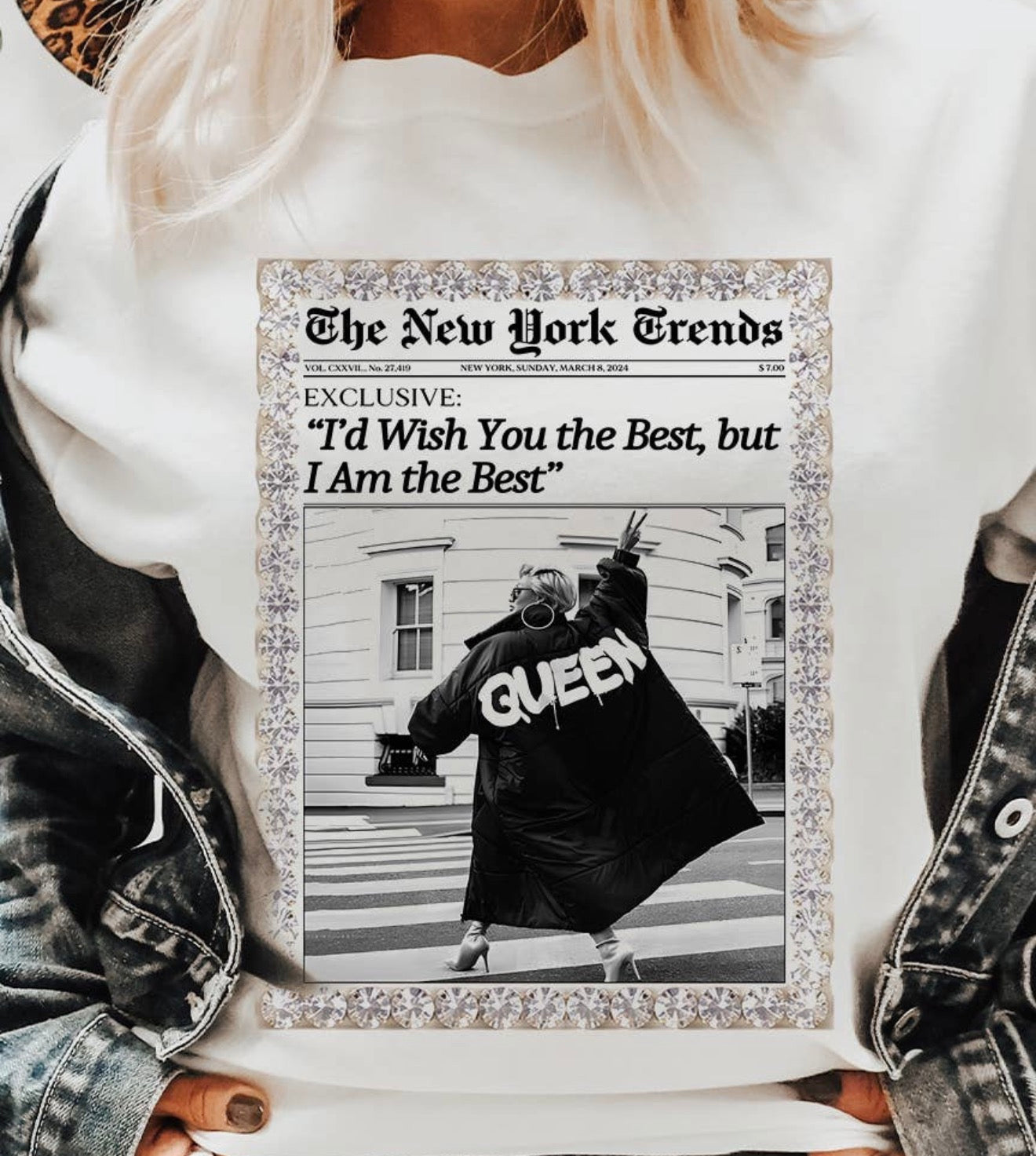 Newspaper Queen Tee
