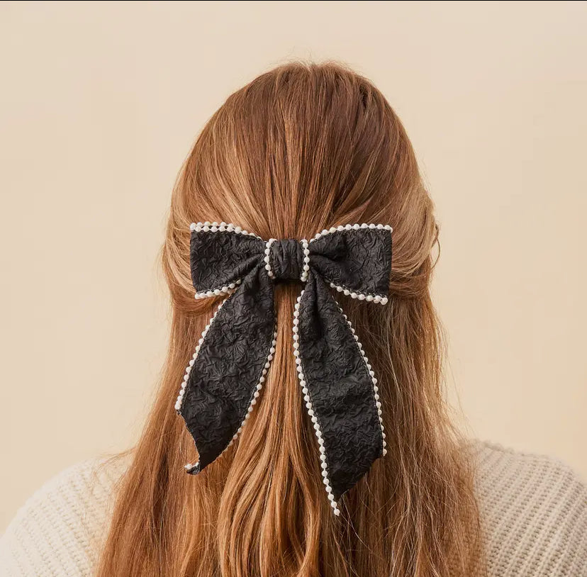 Pearl Hair Bow ( 2 Styles )