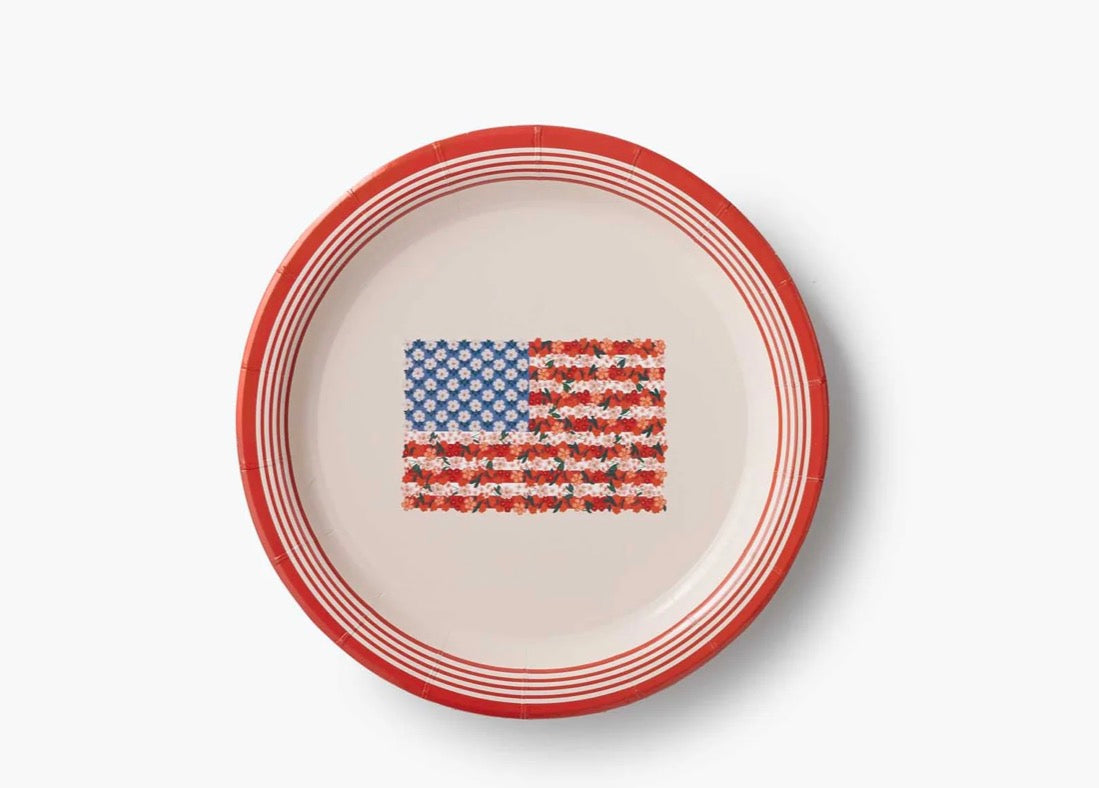 Flag Paper Plates ￼
