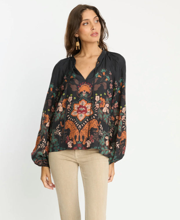 Peony Leopard Top