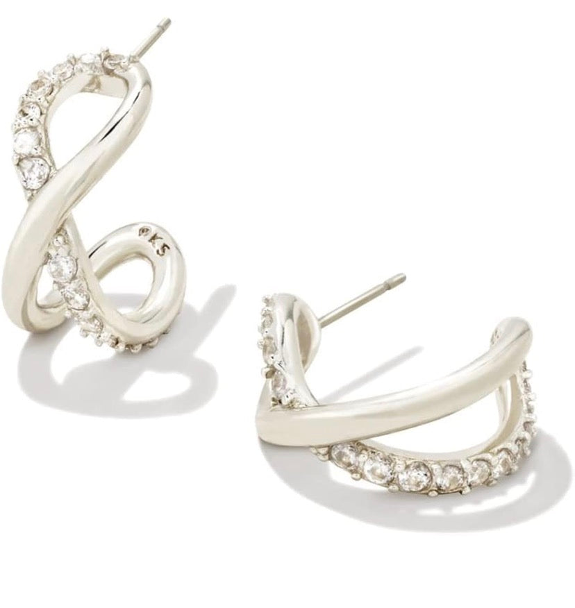 Annie Infinity Huggie Earrings