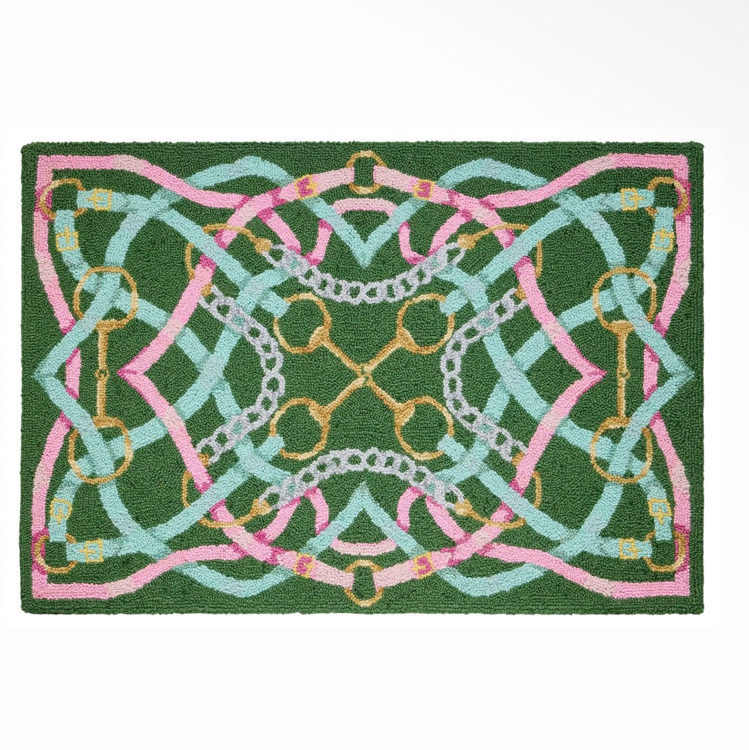 Preppy Equestrian Hook Rug