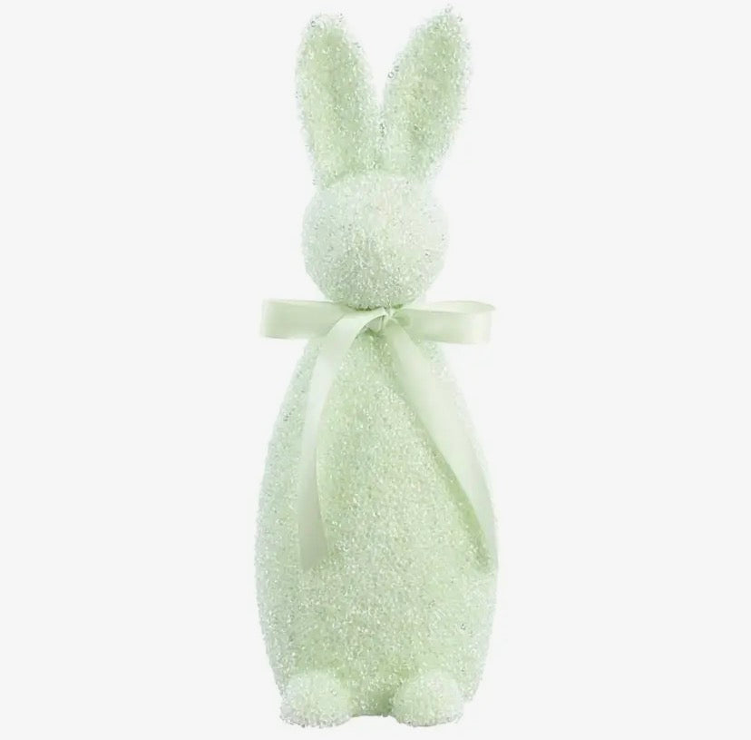 Pastel Beaded Bunny 13.5” - Assorted