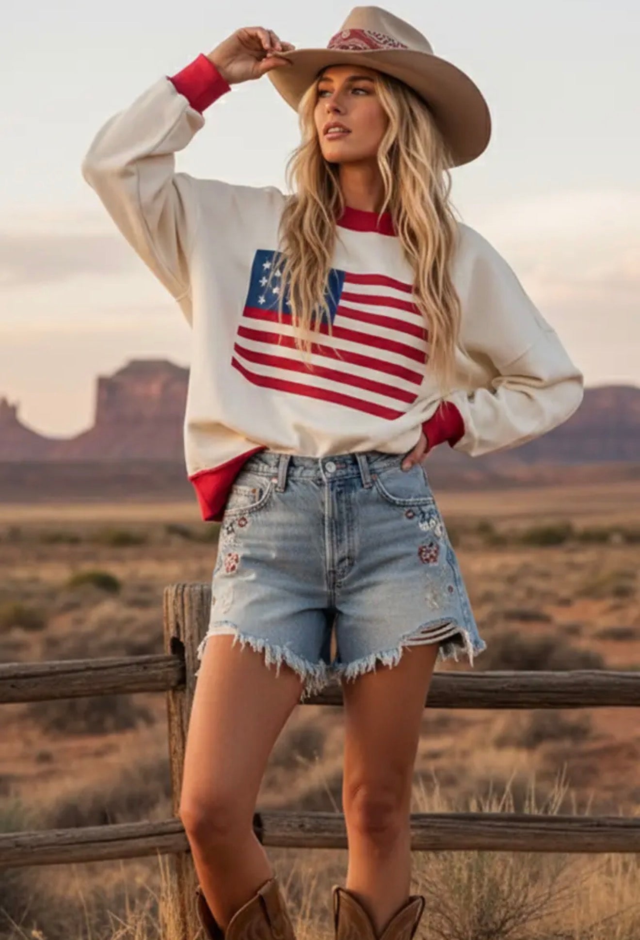 American Flag Top
