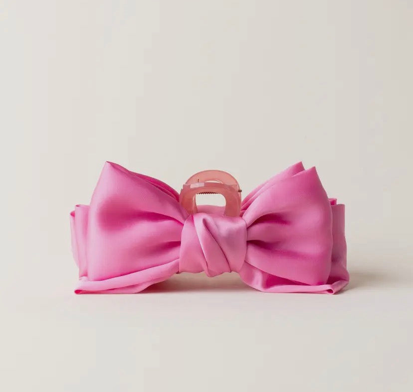 Satin Bow Clips