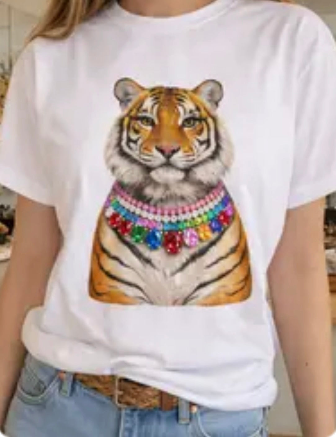 Blinged Out Tiger Tee