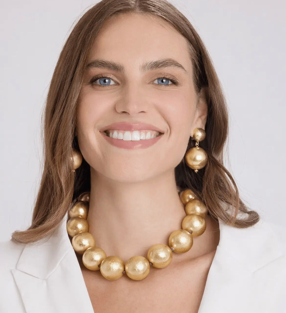 Lucy Gold Gum-ball Necklace