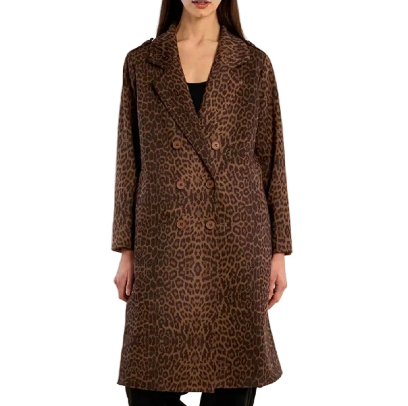 Leopard Trench Coat