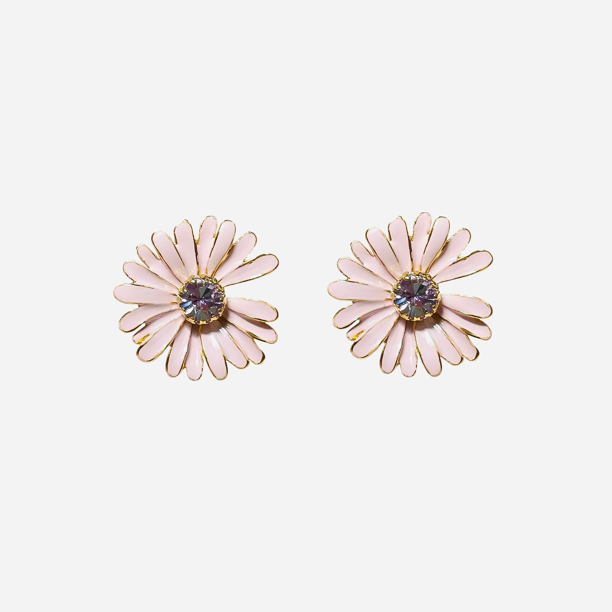 Pink Daisy Earrings