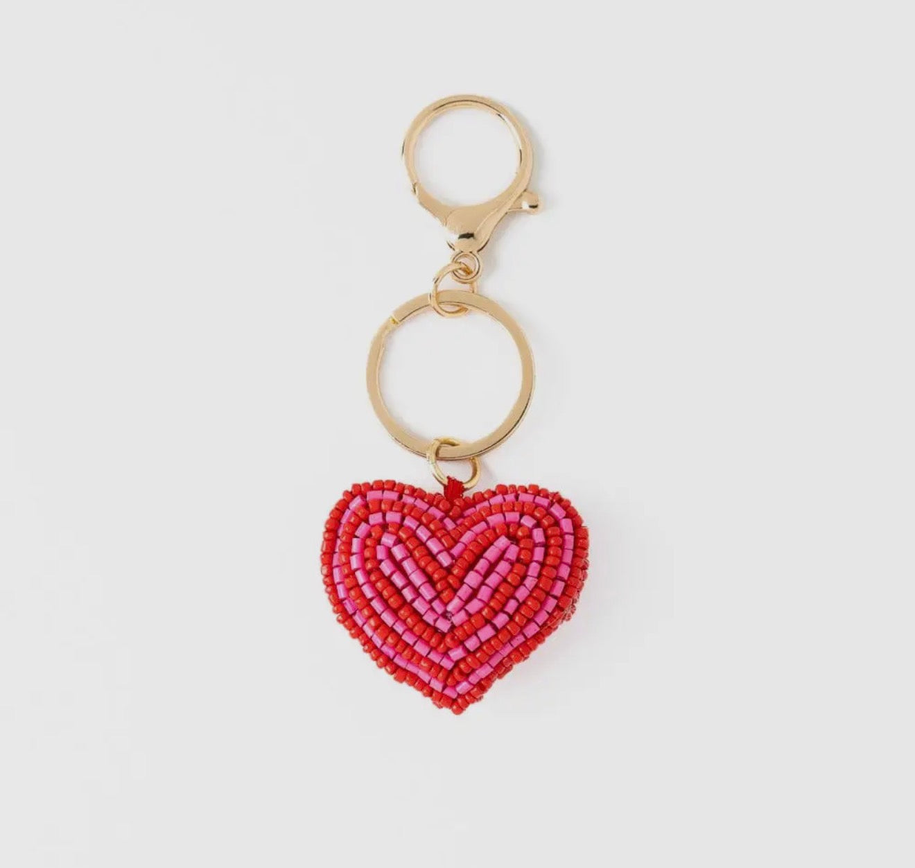 Heart Beaded Key Chain