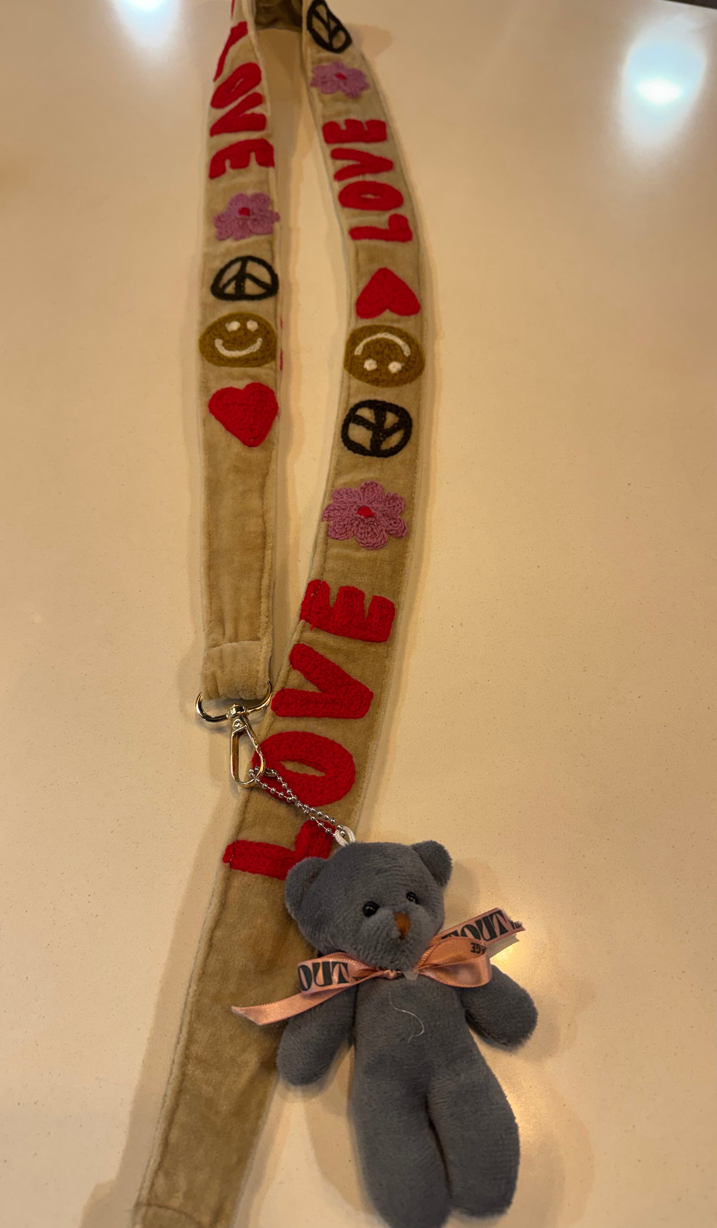 Love Velvet Purse/ Phone Strap