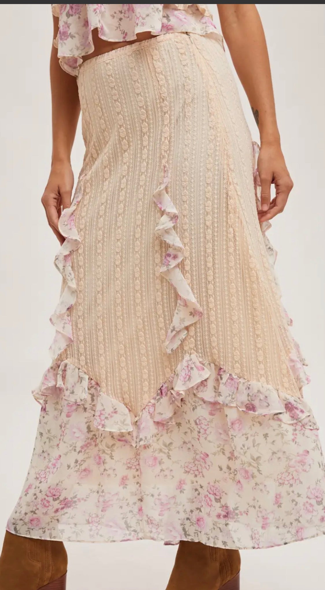 Flora Floral Lace Skirt