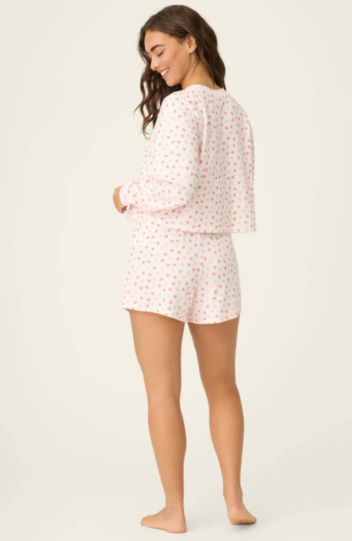 Boyfriend Boxer Heart to Heart PJ Short Set