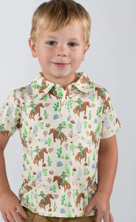 Saddle Up Cowboy Polo Shirt