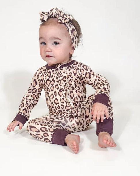 Classic Leopard Zip Pjs