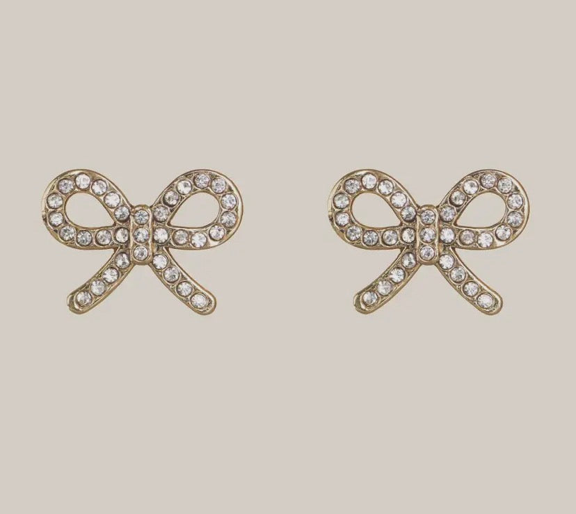 Crystal Bow Studs