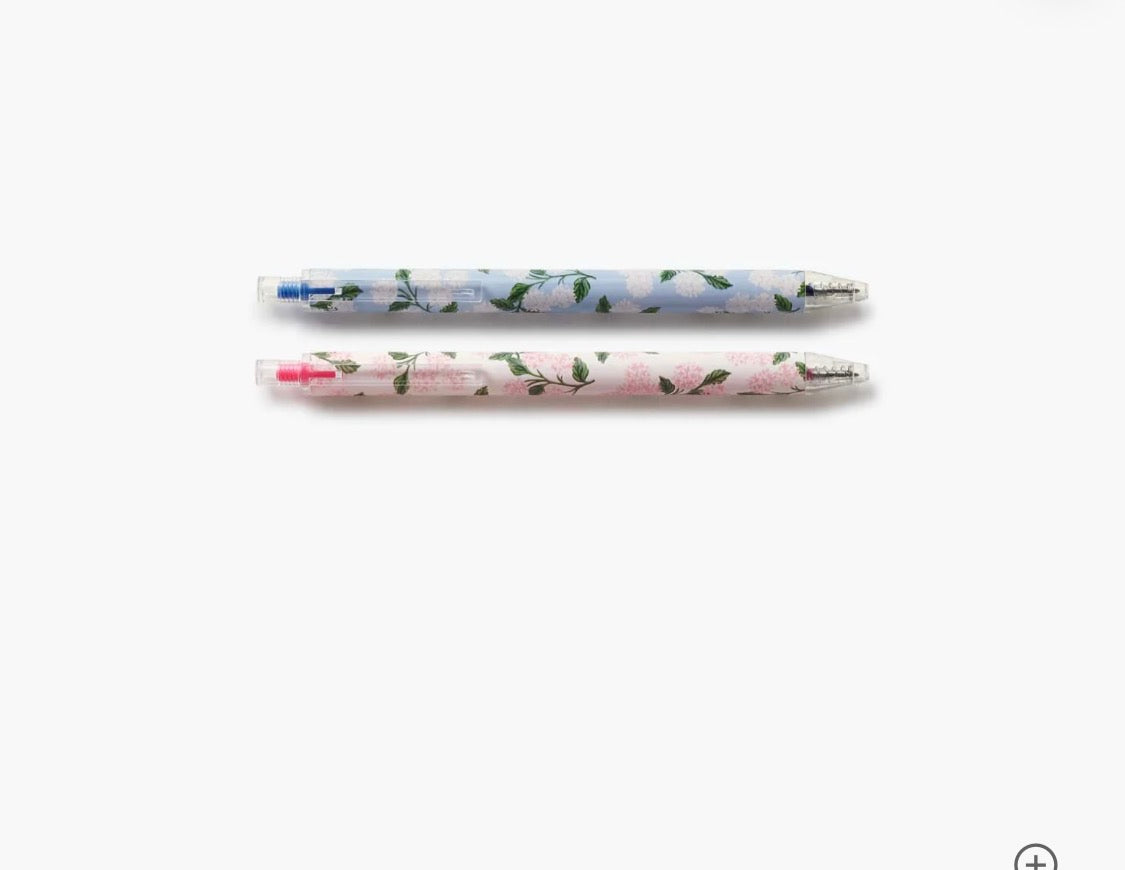 Hydrangea Gel Pen Set of  two
