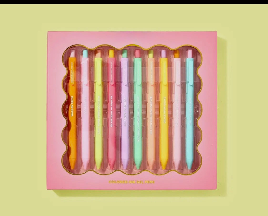 Faith Gel Pen Set 10 Pens