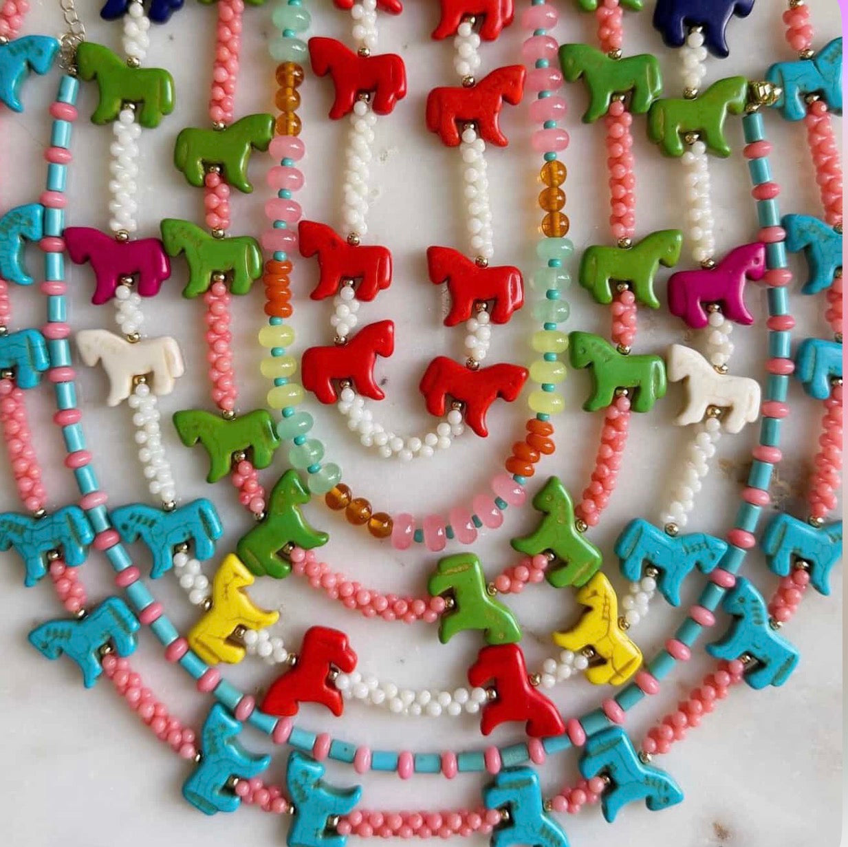 Turquoise & Rondelle Necklace