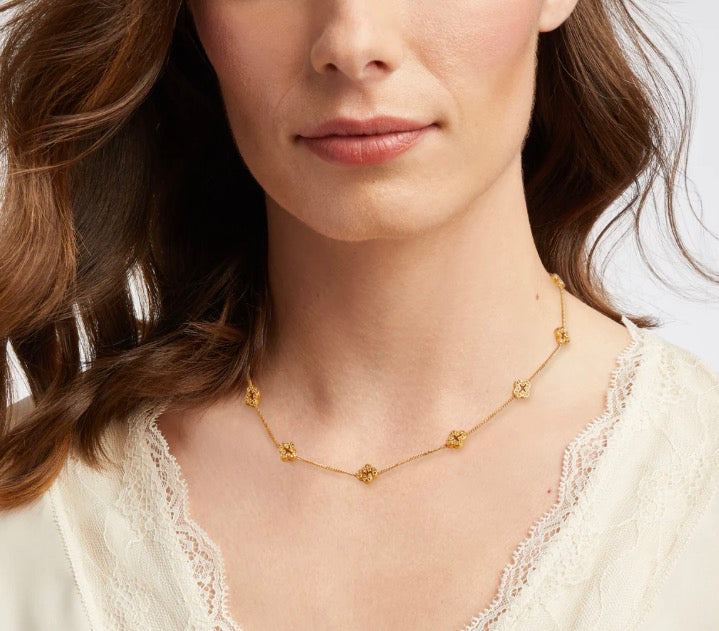 Florentine Demi Delicate Station Necklace