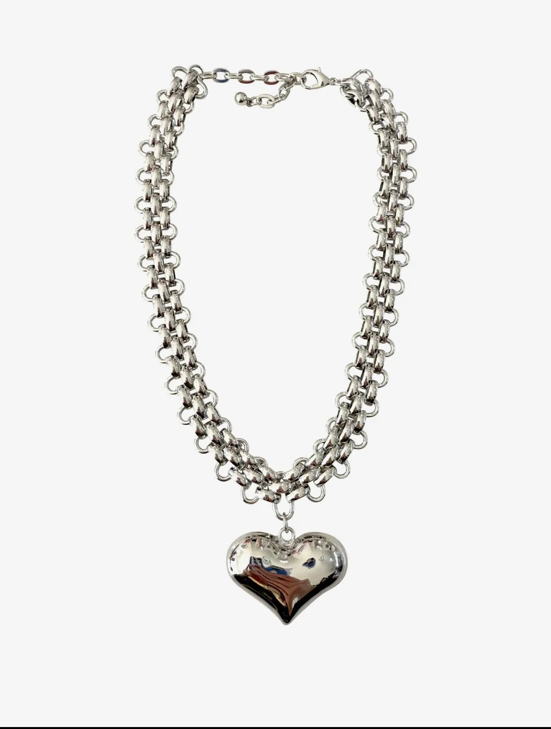 Nellie Puffy Heart Necklace ( 2 styles)