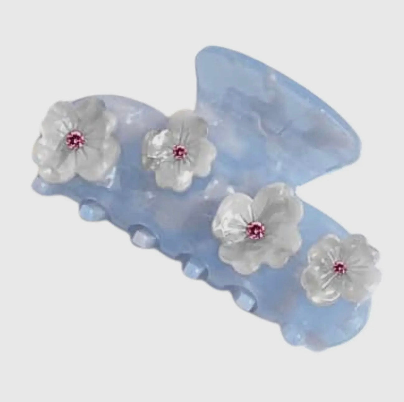 Icy Floral Clip