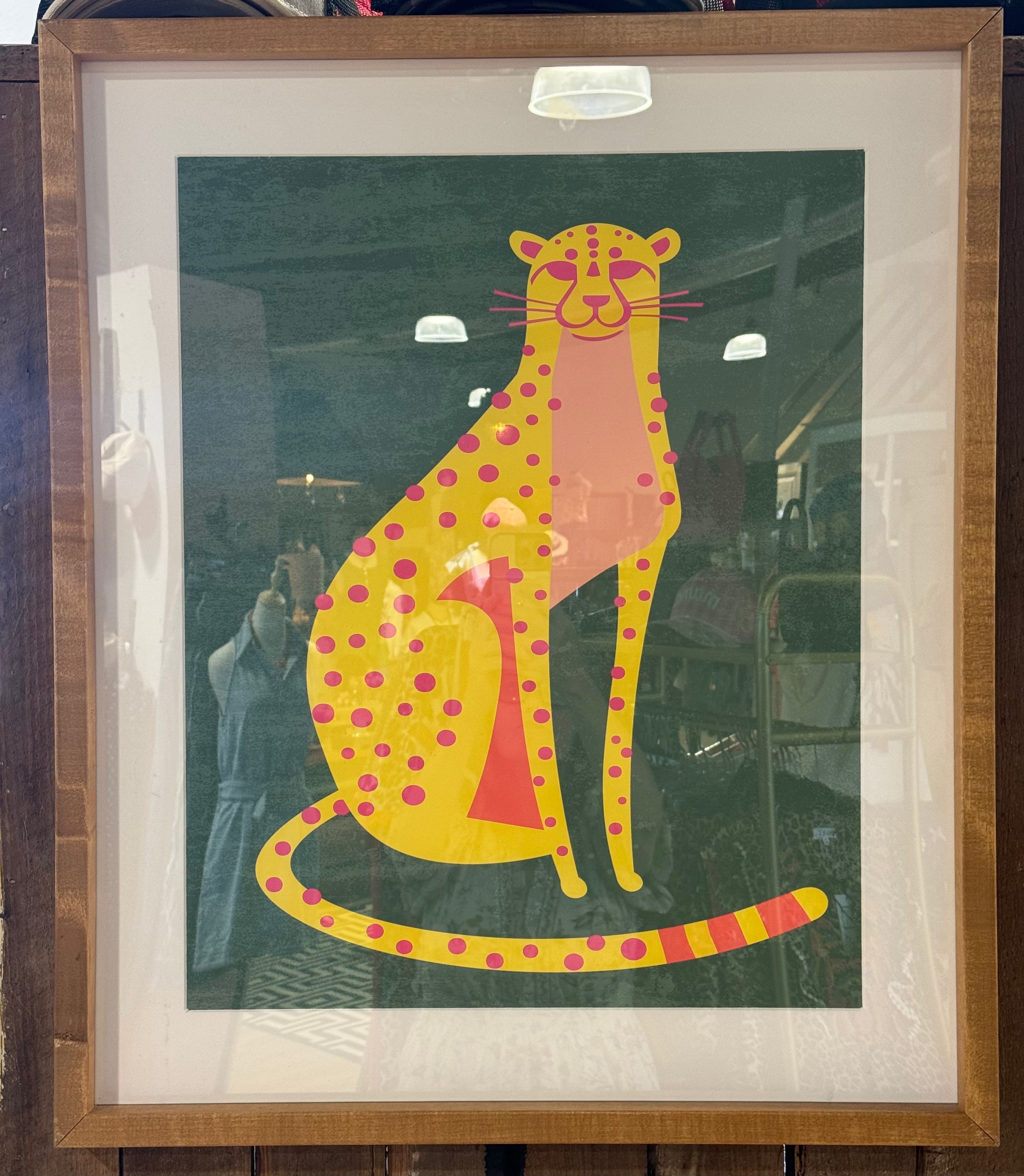 Cheetah Cat Wall Art
