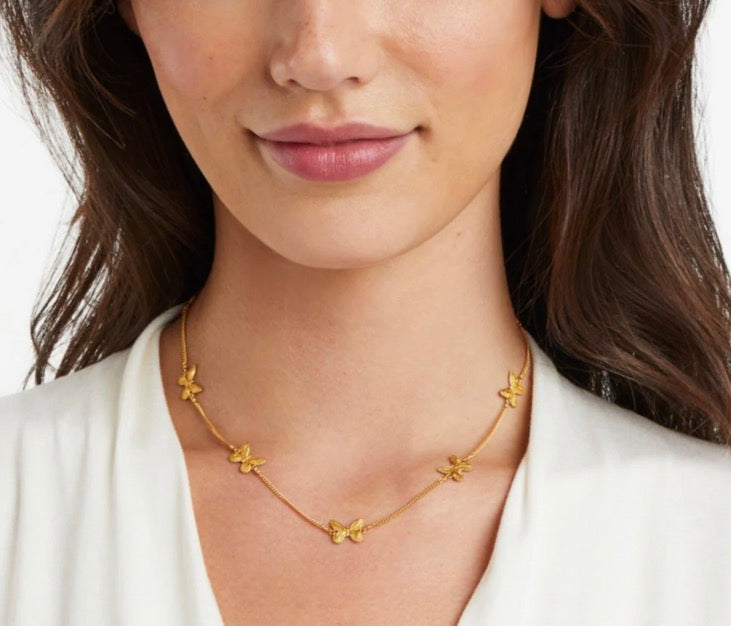 Butterfly Delicate Station Necklace