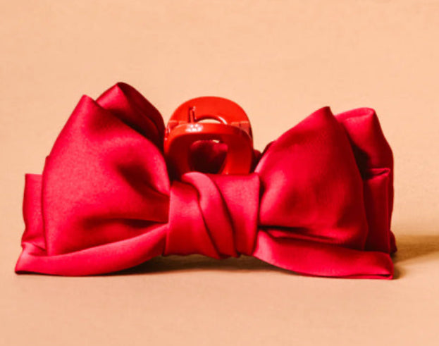 Mini Satin Bow Claw Clip (2 Colors)