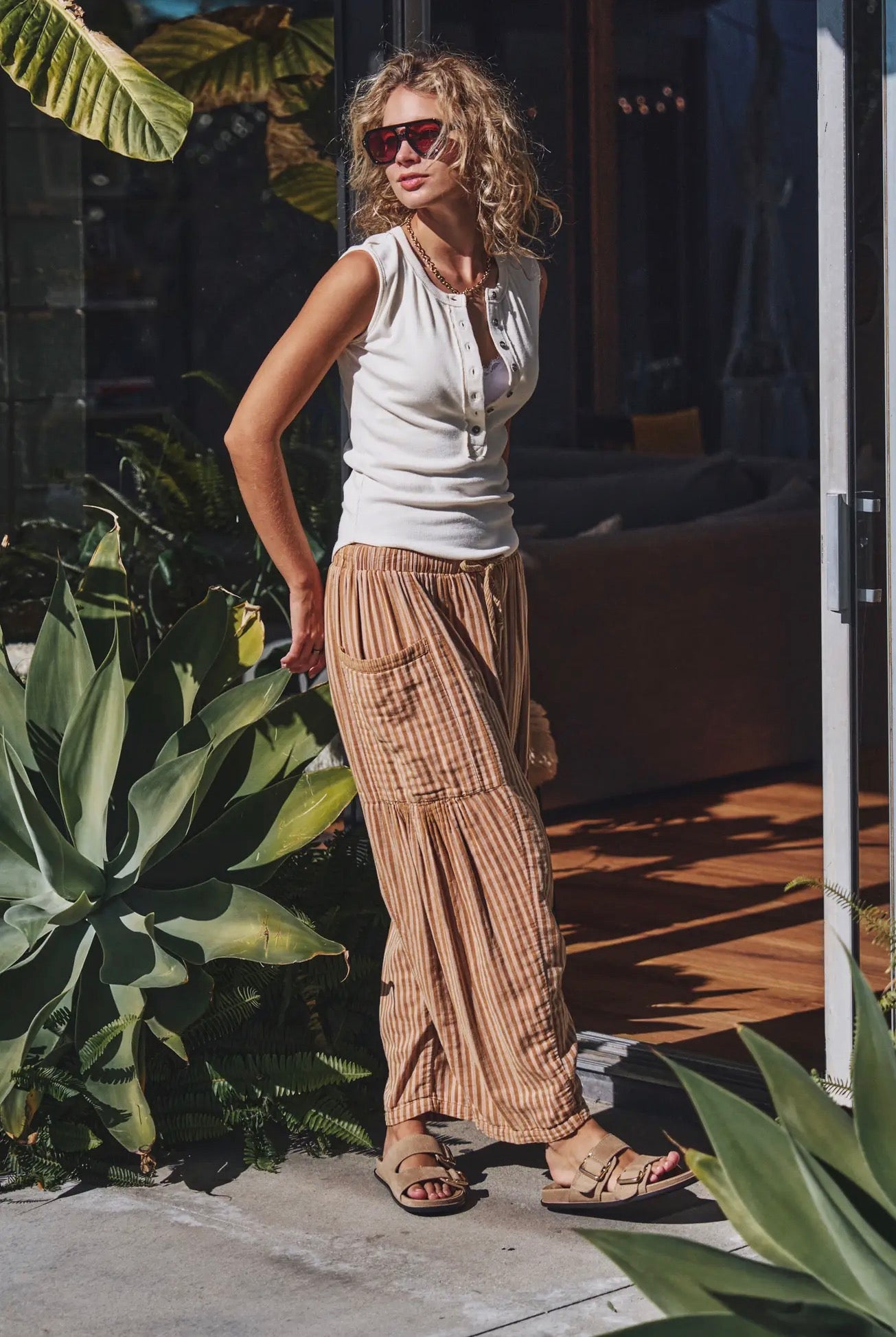 Harem Striped Pants ( 2 Colors)