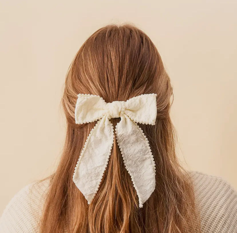 Pearl Hair Bow ( 2 Styles )