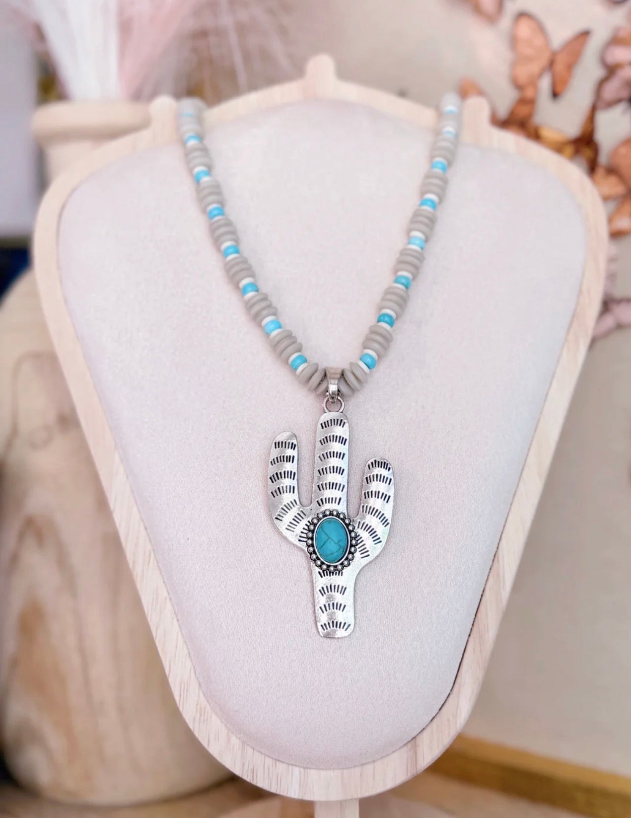 Cactus Statement Necklace