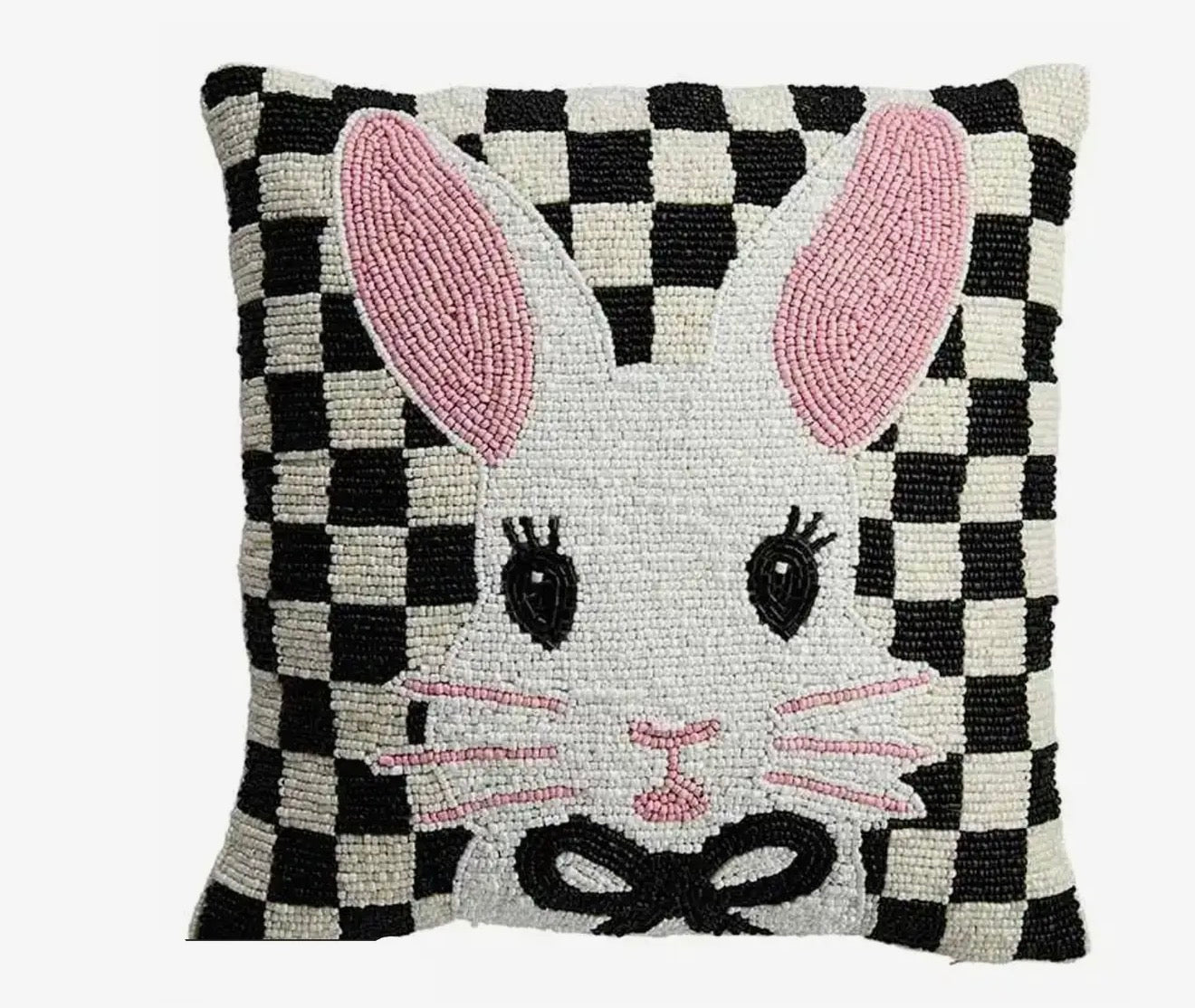 Beaded Bunny Pillow