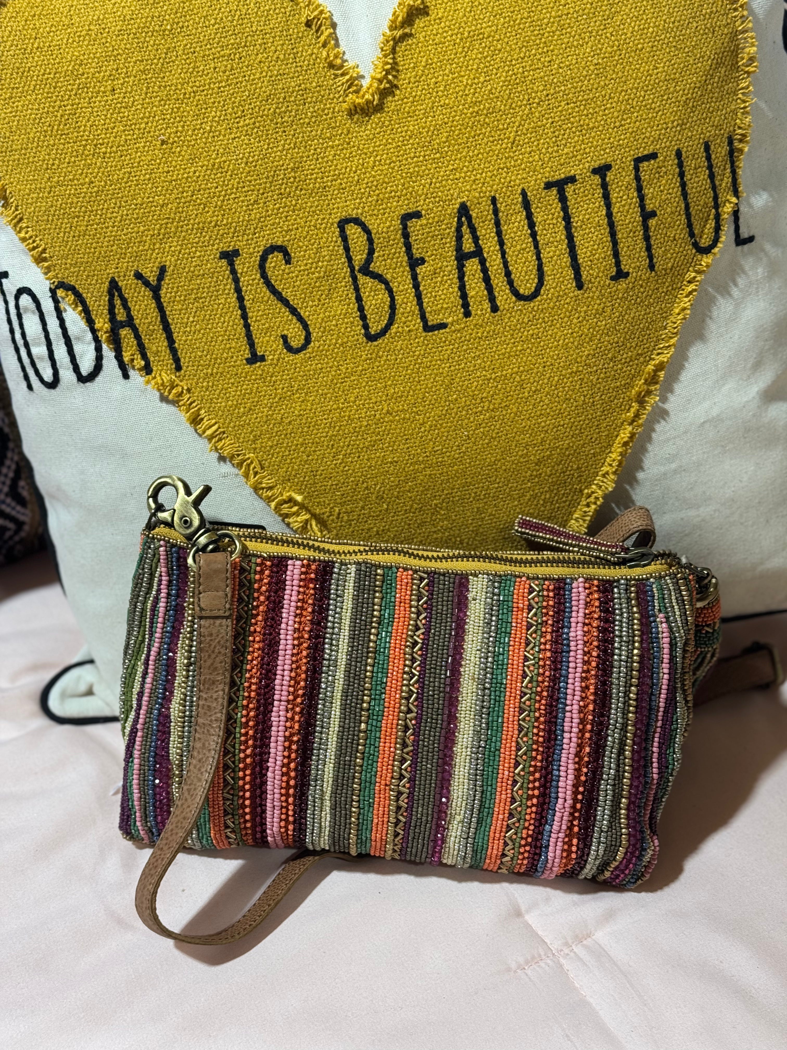 Boho Beaded Rainbow purse