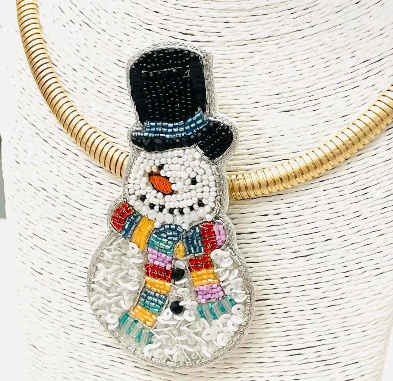 Christmas Beaded Necklace