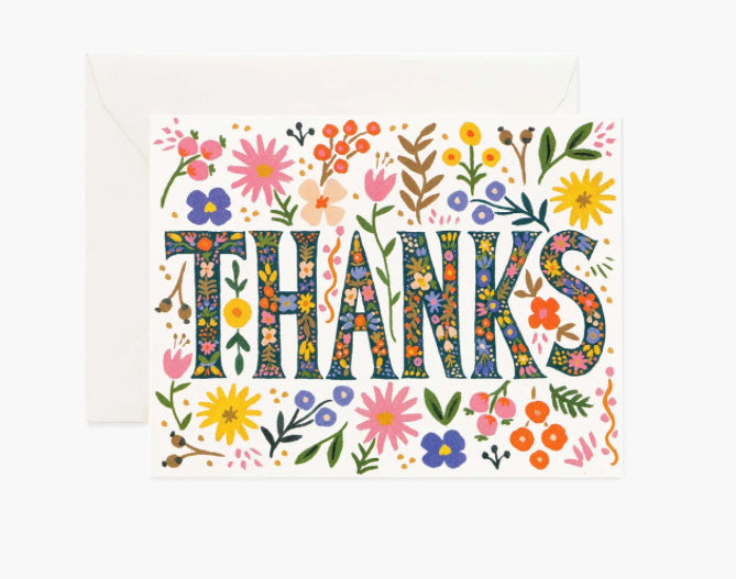 Floral Thanks Card