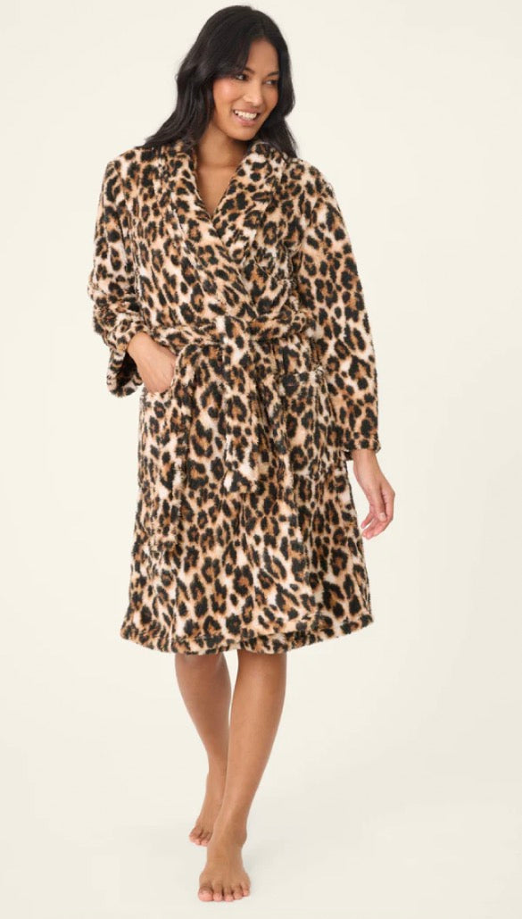 Holiday Dreams Leopard Print Robe