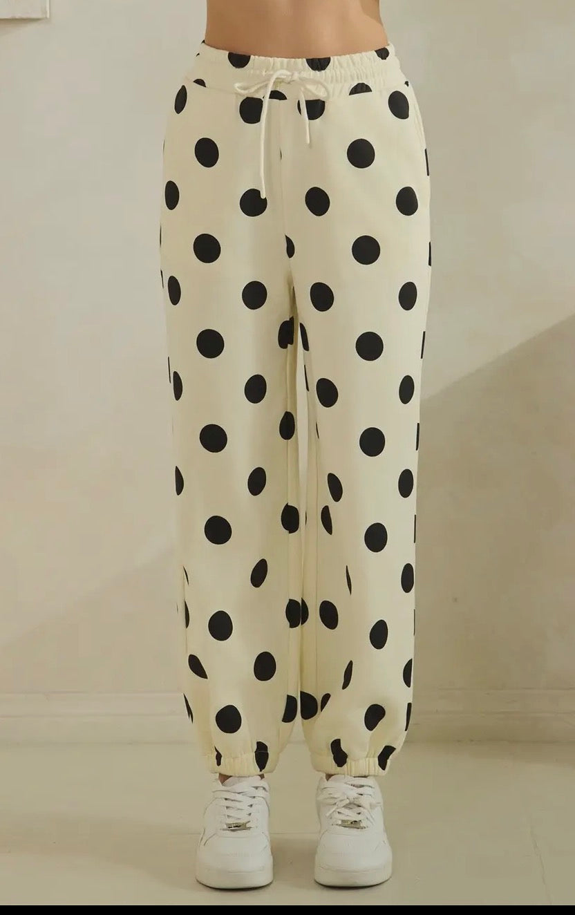 Polka Dot Sweatpants