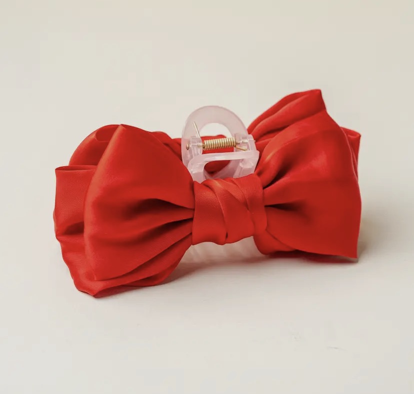 Satin Bow Clips