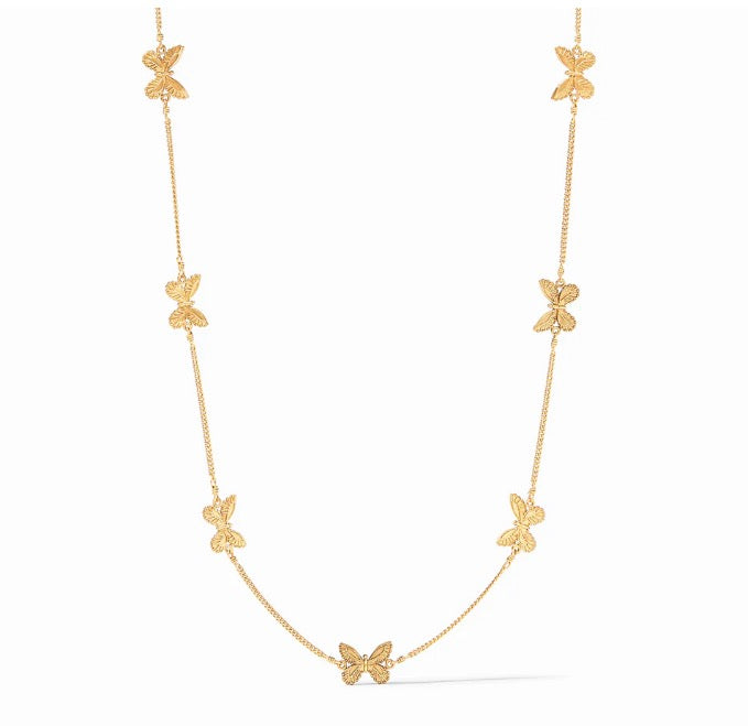 Butterfly Delicate Station Necklace