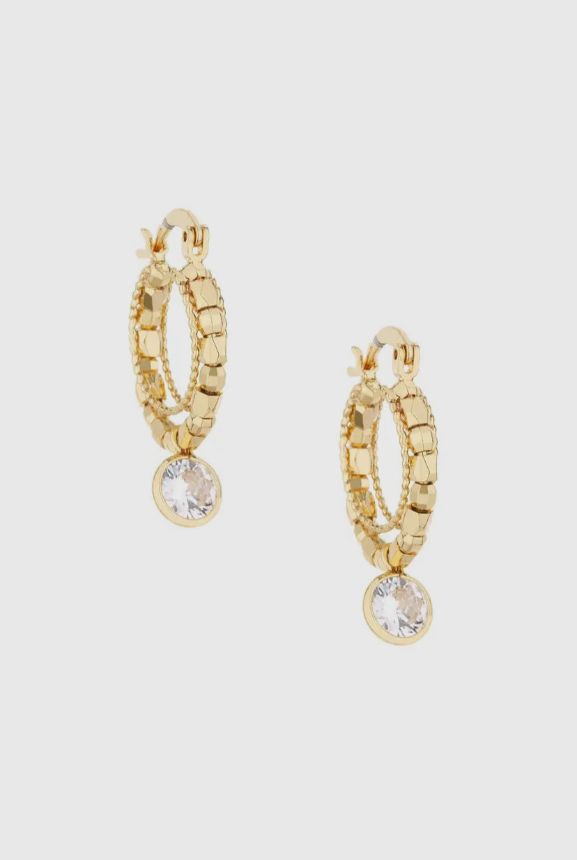 Boho Golden Hoop Earrings