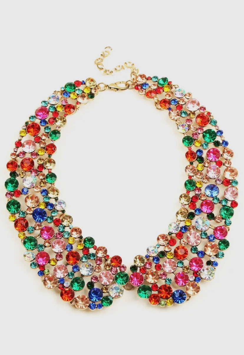 Crystal Collar- Multi***