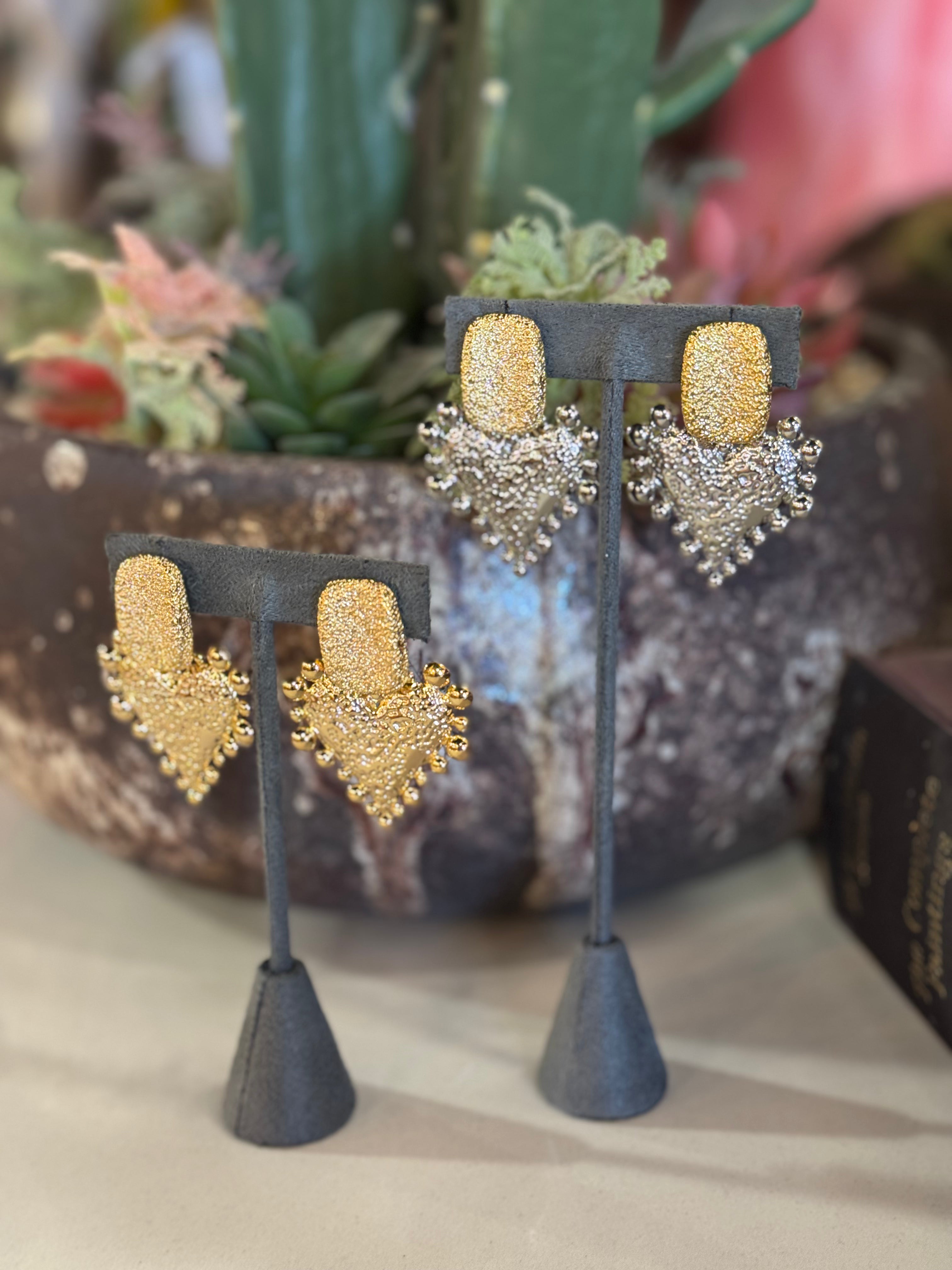 Blakely Heart Earrings (2 Styles)